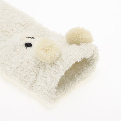 1 Pair Women's Cute Bears Pattern Sleep Cozy Socks