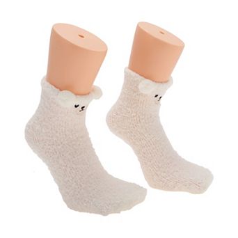 1 Pair Women's Cute Bears Pattern Sleep Cozy Socks