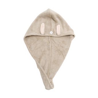 Water-absorbent Cartoon Rabbit Ears Hair Towel 1 pc