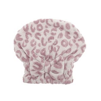 Water-absorbent Bow Leopard Hair Towel 1 pc