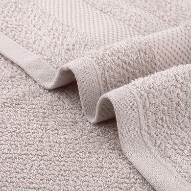 4 Pack Solid Hand Towels, 100% Cotton for Bathroom Soft Absorbent Gifts Towel 13"x29"
