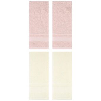 4 Pack Solid Hand Towels, 100% Cotton for Bathroom Soft Absorbent Gifts Towel 13"x29"