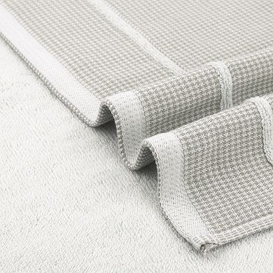 6 Pack Bathroom Striped Decorative Hand Towel Set Cotton Face Towels 14"x28"