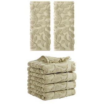 6 Pack Jacquard Pattern Boho Decorative Hand Towels, Absorbent Soft Hand Towel 14"x30"