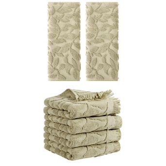 6 Pack Jacquard Pattern Boho Decorative Hand Towels, Absorbent Soft Hand Towel 14"x30"