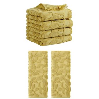 6 Pack Jacquard Pattern Boho Decorative Hand Towels, Absorbent Soft Hand Towel 14"x30"