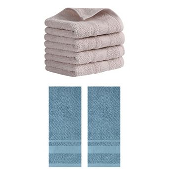 6 Pack Solid Hand Towels, 100% Cotton for Bathroom Soft Absorbent Gifts Towel 13"x29"