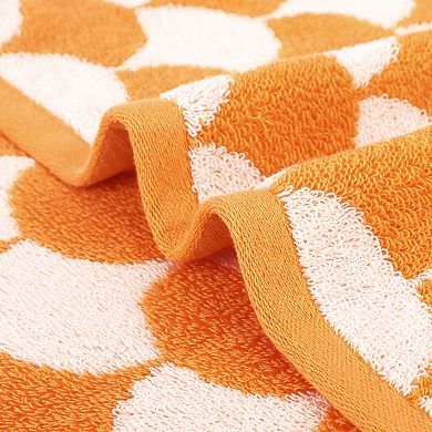 4 Pack Cotton Hand Towels, Geometric Absorbent Soft Decorative Hand Towel 13"x29"