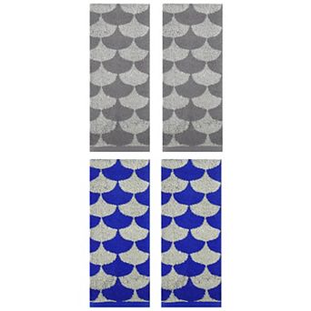4 Pack Cotton Hand Towels, Geometric Absorbent Soft Decorative Hand Towel 13"x29"
