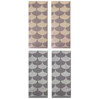 4 Pack Cotton Hand Towels, Geometric Absorbent Soft Decorative Hand Towel 13"x29"