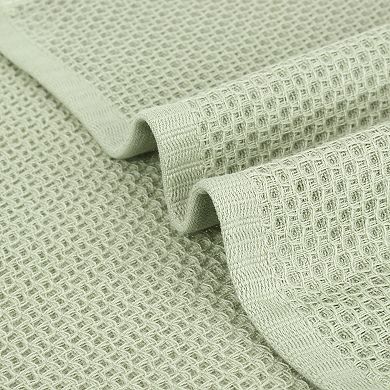 4 Pack Cotton Hand Towel Set, Solid Waffle Hand Towels, Soft Towels for Bathroom 13"x30"