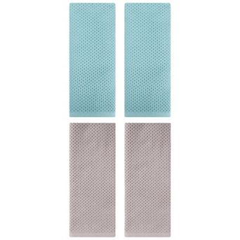 4 Pack Cotton Hand Towel Set, Solid Waffle Hand Towels, Soft Towels for Bathroom 13"x30"