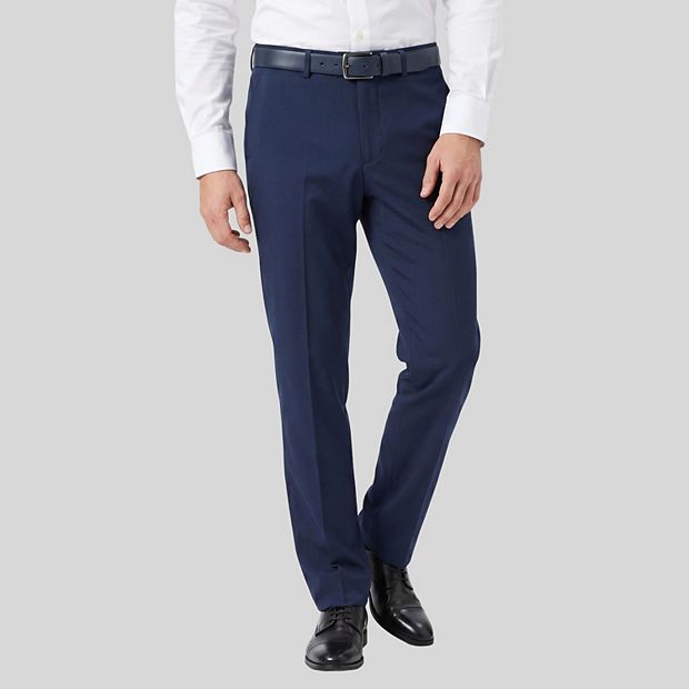 slim fit dress slacks Slim Fit Dark Navy Side Pocket Low Waist Wool Dress Pants – SAYKI