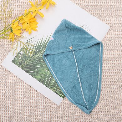 Water-absorbent Embroidery Hair Towel 1 Pc