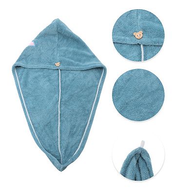 Water-absorbent Embroidery Hair Towel 1 Pc