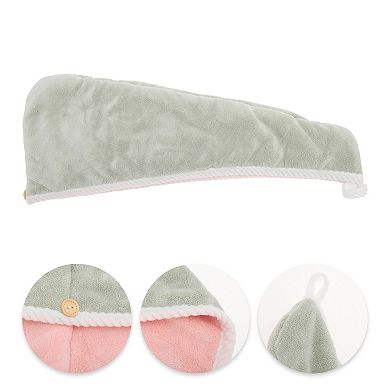 Water-absorbent Double Layer Hair Towel 1 Pc