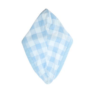 Water-absorbent Plaid Hair Towel 1 Pc