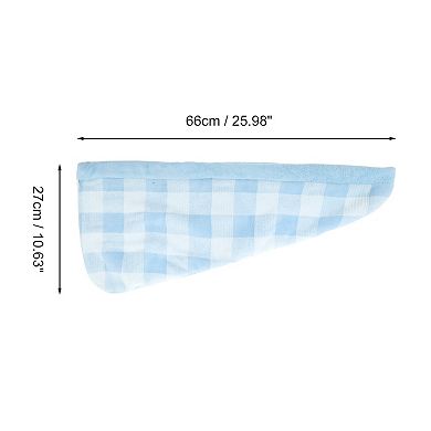 Water-absorbent Plaid Hair Towel 1 Pc