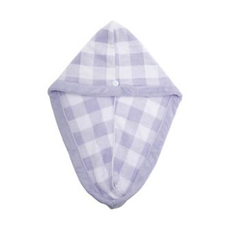 Water-absorbent Plaid Hair Towel 1 pc