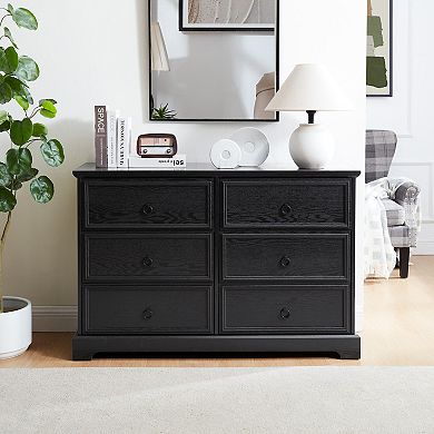 31.5 in. H Accent Cabinet with 6 Drawers