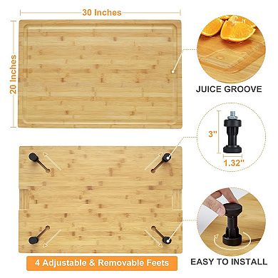 Cutting Board Stovetop Cover for Electric Stove, Gas Burners, Counter Space