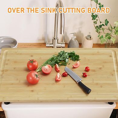 Cutting Board Stovetop Cover for Electric Stove, Gas Burners, Counter Space