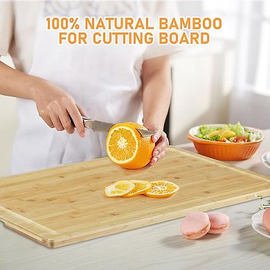 Cutting Board Stovetop Cover for Electric Stove, Gas Burners, Counter Space
