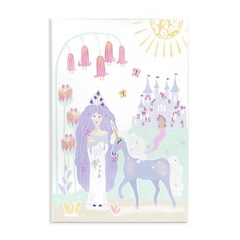 Stupell Home Decor Princess and Unicorn Fairy Tale Castle Plaque Wall Art