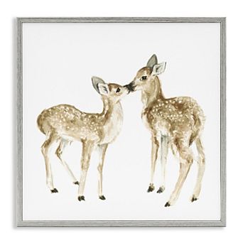 Stupell Home Decor Baby Deer Fawn Watercolor Framed Wall Art