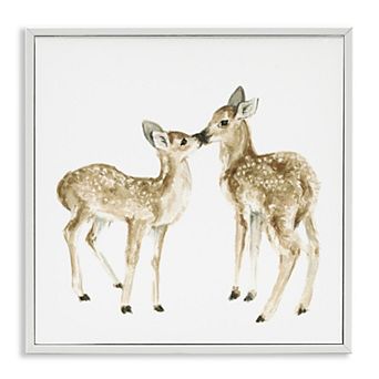 Stupell Home Decor Baby Deer Fawn Watercolor Framed Wall Art
