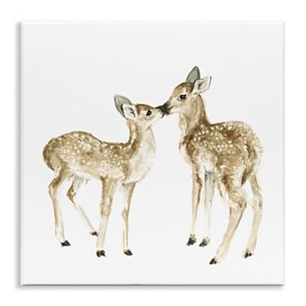 Stupell Home Decor Baby Deer Fawn Watercolor Plaque Wall Art