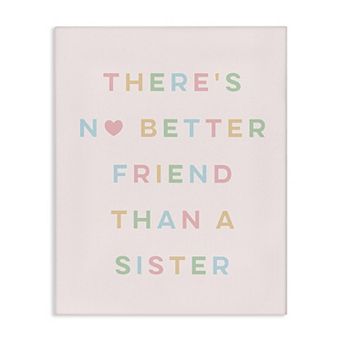 Stupell Home Decor Sister Quote Canvas Wall Art