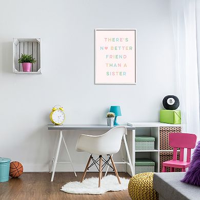 Stupell Home Decor Sister Quote Framed Giclee Wall Art