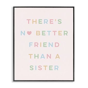 Stupell Home Decor Sister Quote Framed Giclee Wall Art