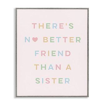 Stupell Home Decor Sister Quote Framed Giclee Wall Art