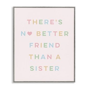 Stupell Home Decor Sister Quote Framed Giclee Wall Art