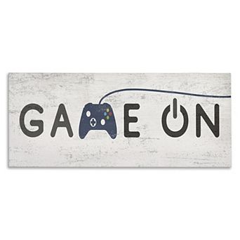 Stupell Home Decor Game On Video Gamer Phrase Canvas Wall Art