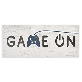Stupell Home Decor Game On Video Gamer Vintage Controller Plaque Wall Art