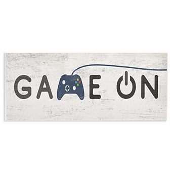Stupell Home Decor Game On Video Gamer Vintage Controller Plaque Wall Art