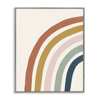 Stupell Home Decor Geometric Lines Framed Wall Art