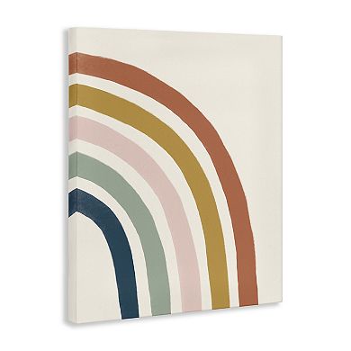 Stupell Home Decor Geometric Stripes Canvas Wall Art