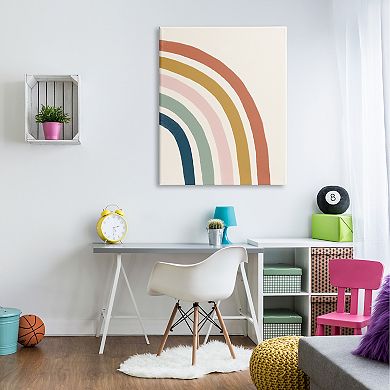 Stupell Home Decor Geometric Stripes Canvas Wall Art