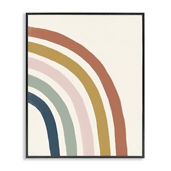 Stupell Home Decor Geometric Stripes Framed Wall Art