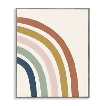 Stupell Home Decor Geometric Stripes Framed Wall Art
