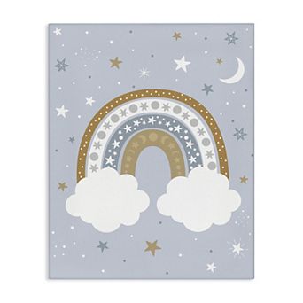 Stupell Home Decor Outer Space Rainbow Cloud Canvas Wall Art