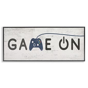 Stupell Home Decor Video Gamer Phrase Framed Giclee Wall Art