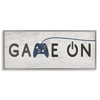 Stupell Home Decor Video Gamer Phrase Framed Giclee Wall Art