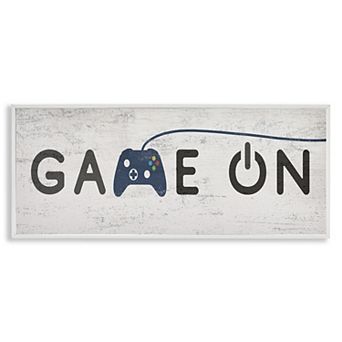Stupell Home Decor Video Gamer Phrase Framed Giclee Wall Art