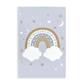 Stupell Home Decor Rainbow Cloud Outer Space Plaque Wall Art