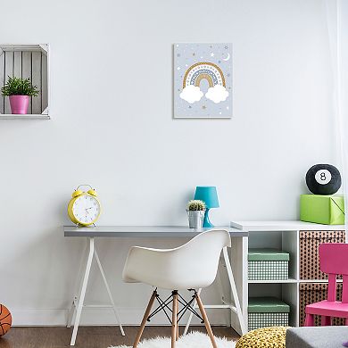 Stupell Home Decor Rainbow Cloud Outer Space Plaque Wall Art